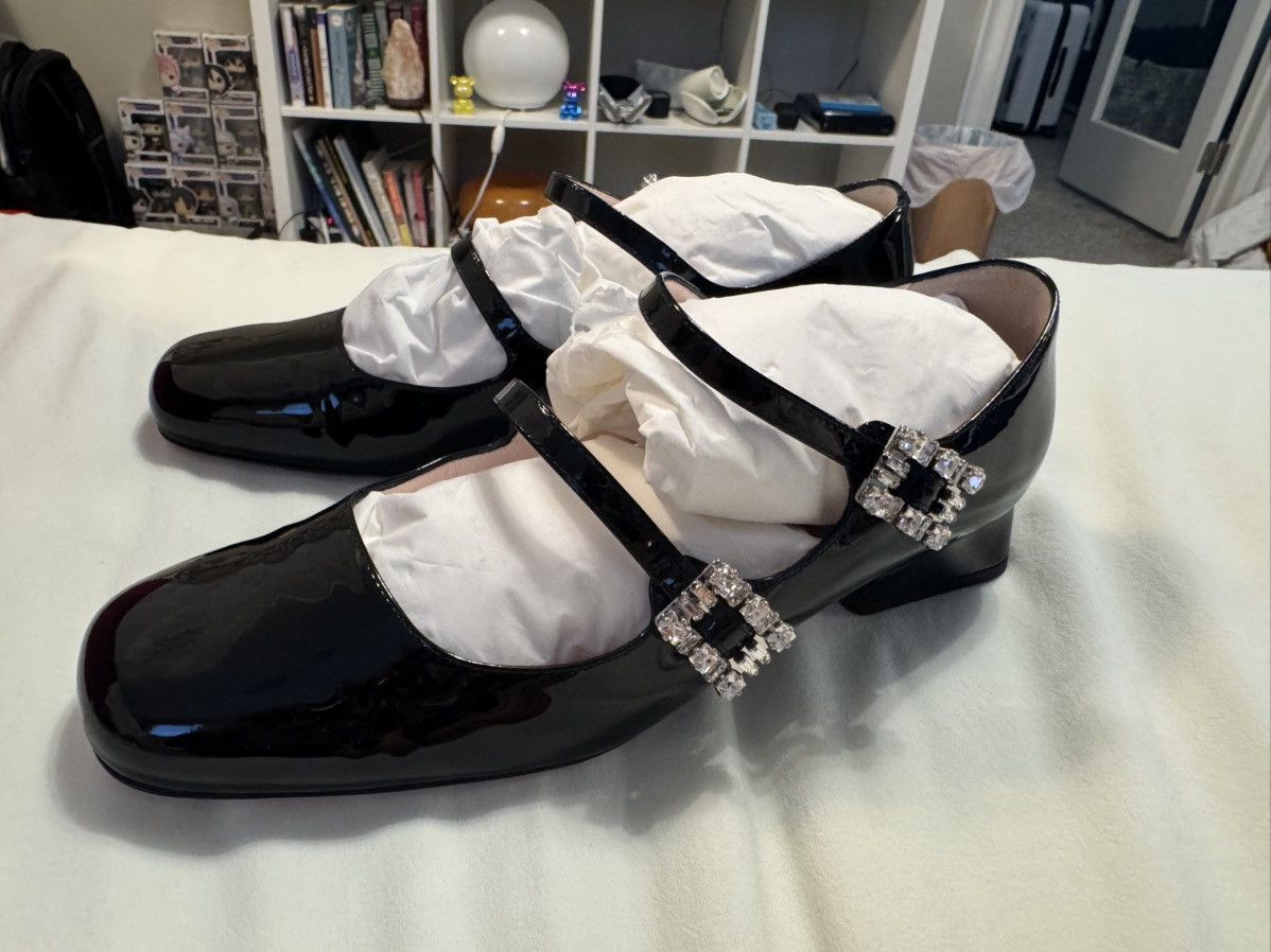 Roger Vivier ROGER VIVIER Mini Très Vivier patent leather Mary Jane pumps Size US 6.5 / IT 36.5 - 1 Thumbnail