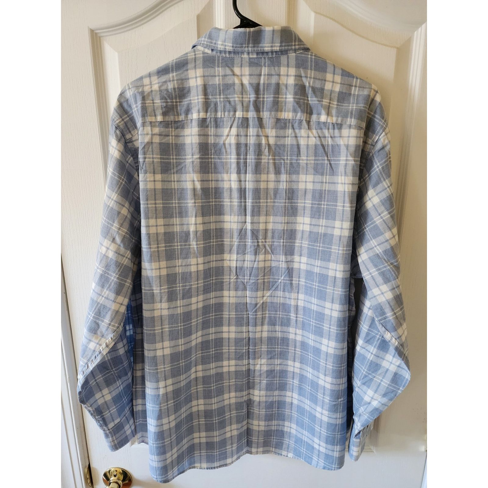 Faherty Faherty XL Long Sleeve Blue White Plaid Casual Button-Down Size US XL / EU 56 / 4 - 2 Thumbnail