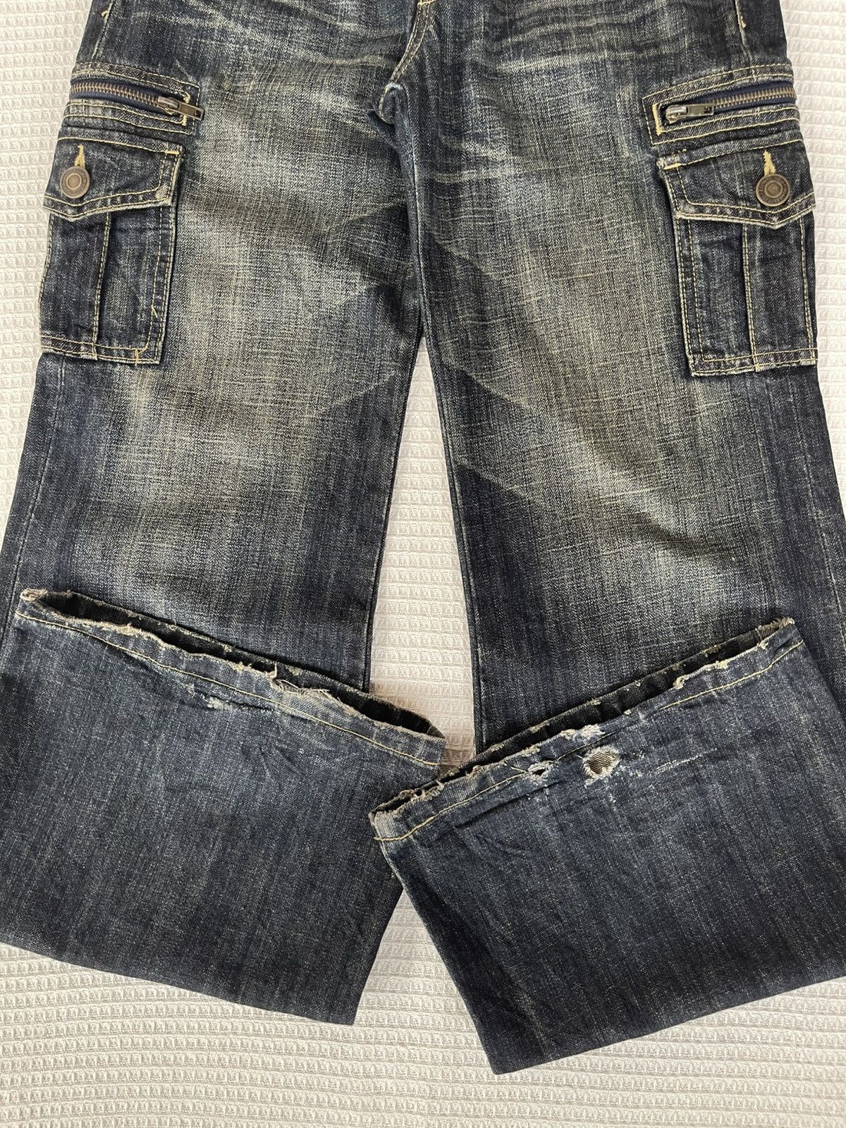 Hysteric Glamour Vintage’90s🔥ORIRIN🔥Flared Distressed Cargo Jeans Size US 30 / EU 46 - 5 Thumbnail