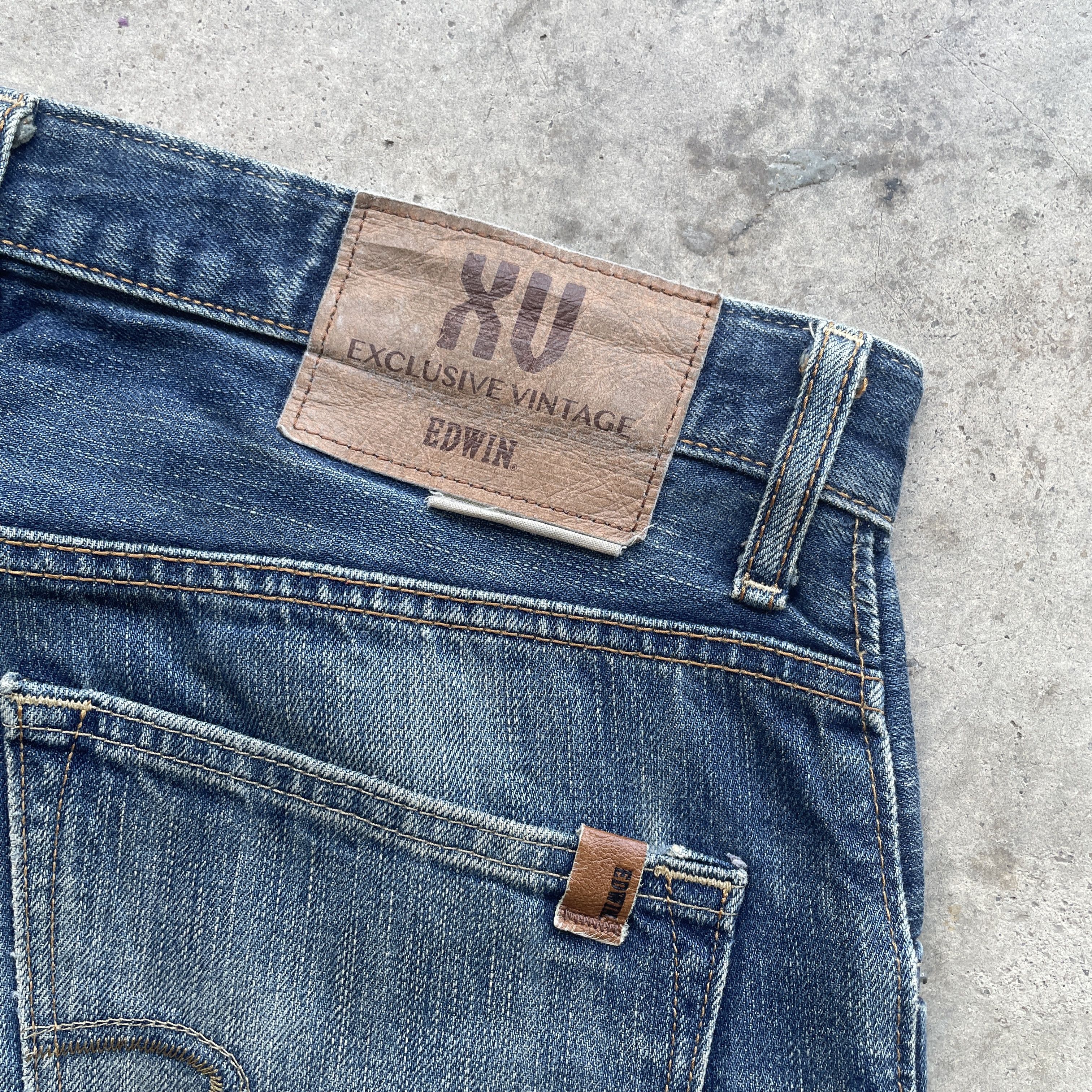 Edwin Vintage Edwin XV Distressed Rusty Jeans Faded Denim Pants Size US 32 / EU 48 - 8 Thumbnail