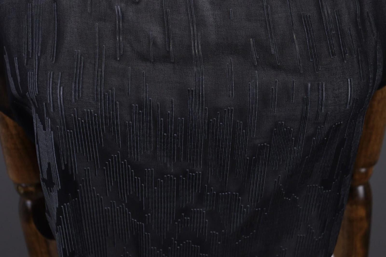 Designer Cop Copine Black Olanko Robe Summer Mesh Top Shirt Size 40 Size M / US 6-8 / IT 42-44 - 4 Thumbnail