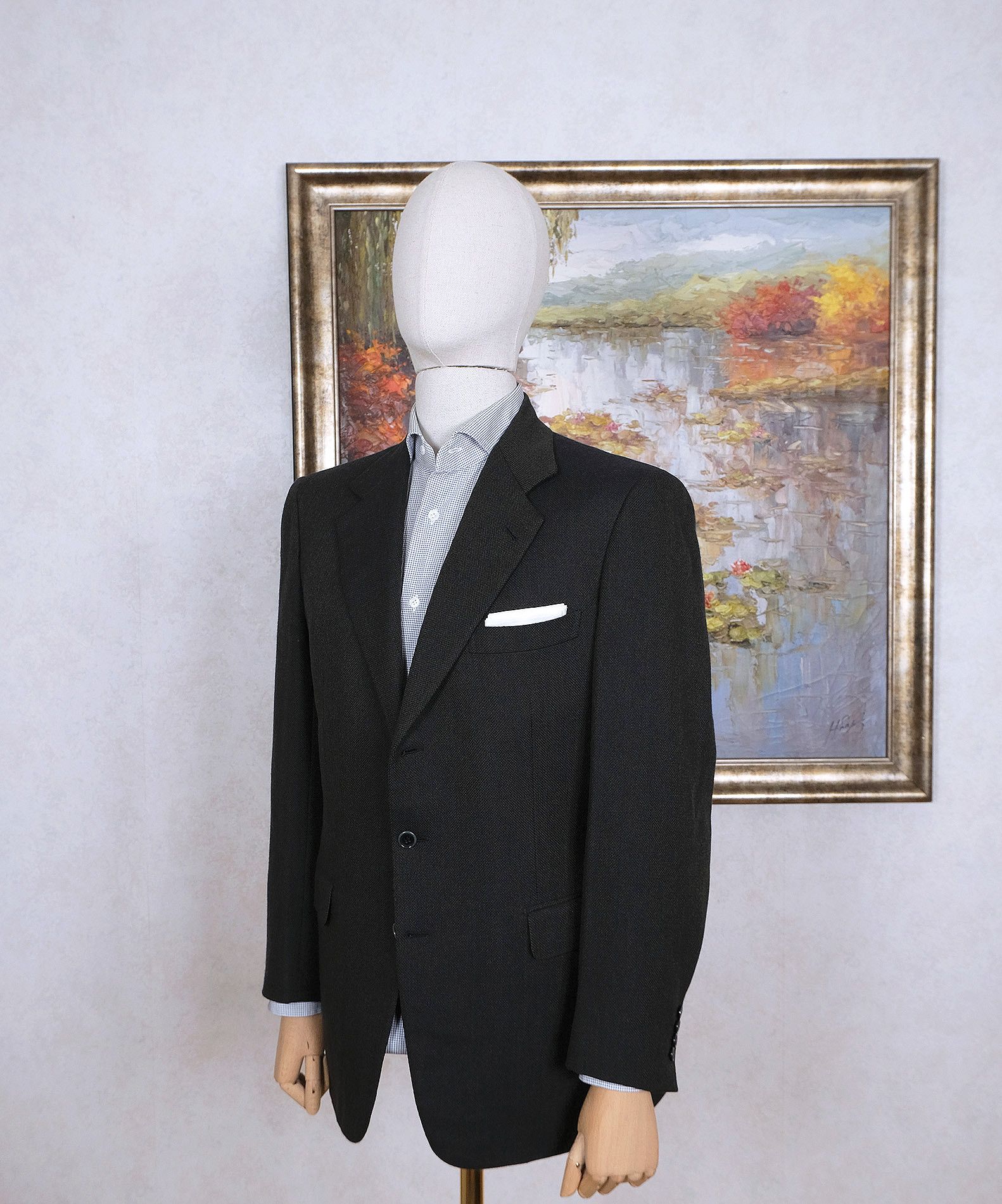 Brioni Brioni, green handmade sports jacket, size 40UK, soft fabric Size 40R - 3 Thumbnail