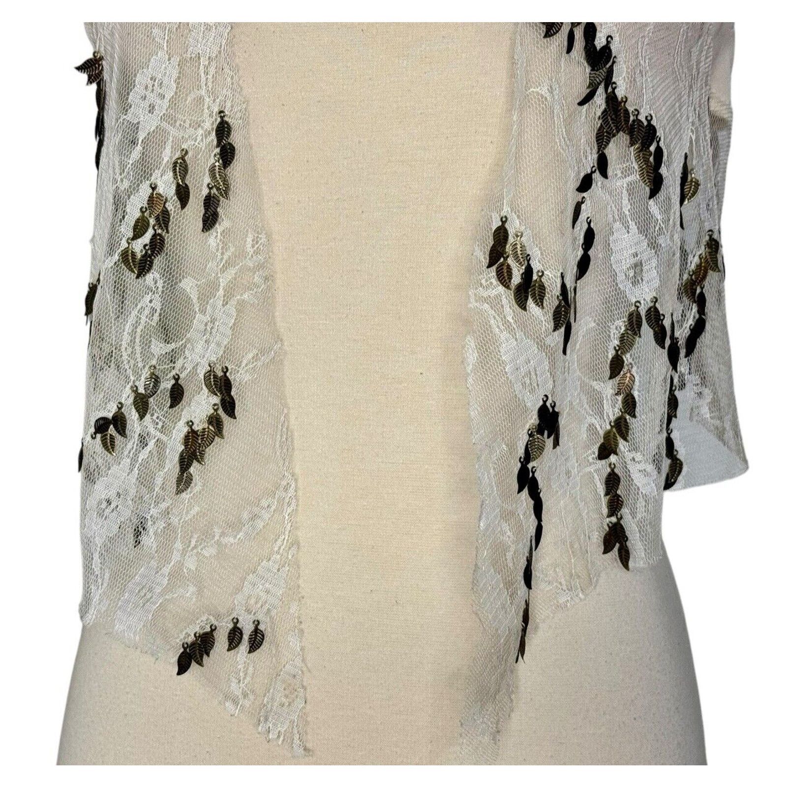 Other ARROGANT CAT Lace Charm Gold Embellished Club Vest Size XS/S Size S / US 4 / IT 40 - 4 Thumbnail