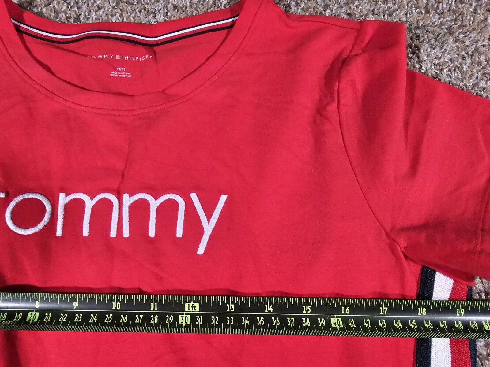 Tommy Hilfiger Tommy Hilfiger Women's Side Striped Red T-Shirt Dress SZ M Size M / US 6-8 / IT 42-44 - 4 Thumbnail