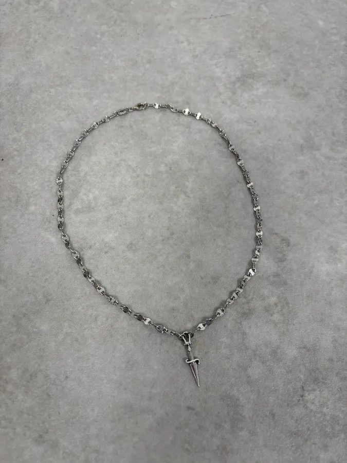 Vintage Cesare Paciotti Dagger Pendant Necklace Size ONE SIZE - 5 Thumbnail