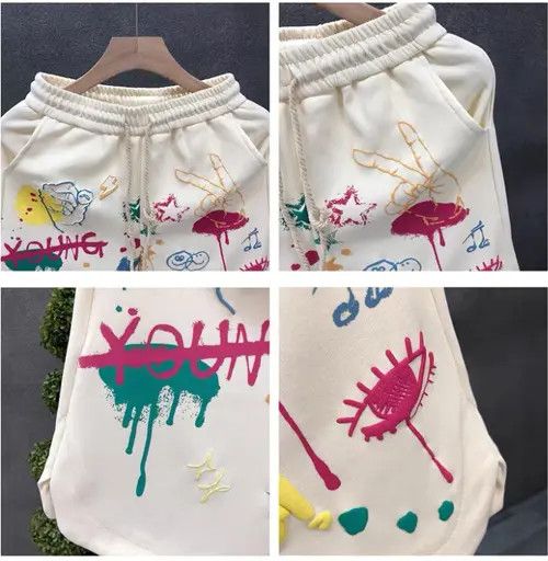 VIBE Street hip-hop dopamine wearing loose shorts Size US 34 / EU 50 - 6 Thumbnail