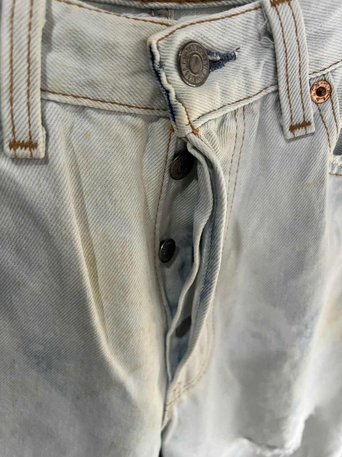 Levi's 🔥Vintage Levis 6501 Distressed Denim Size 28" / US 6 / IT 42 - 10 Thumbnail