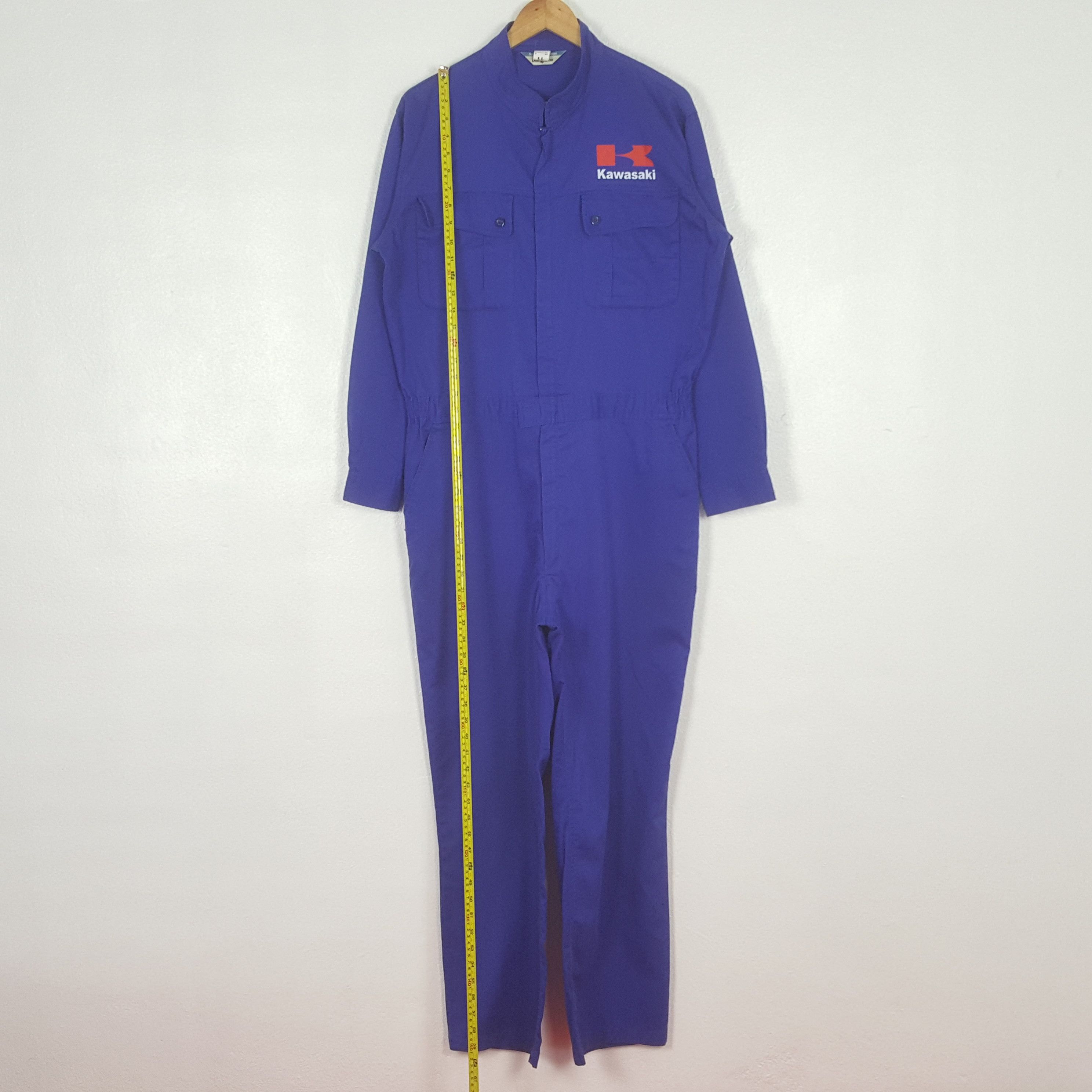 Japanese Brand Vintage Kawasaki Racing Motorsports Coverall Jacket C310N1 Size US L / EU 52-54 / 3 - 7 Thumbnail