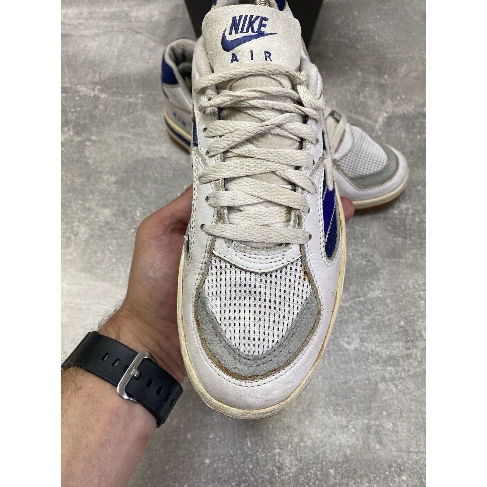 Nike × Vintage Vintage 90s Nike Air Tennis Sneakers White Size US 7.5; Size US 7.5 / EU 40-41 - 12 Thumbnail