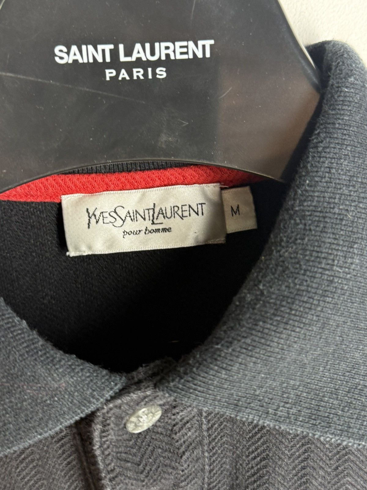 Yves Saint Laurent Black YSL Polo Shirt Yves Saint Laurent Tee YSL Shirt Size US M / EU 48-50 / 2 - 4 Thumbnail