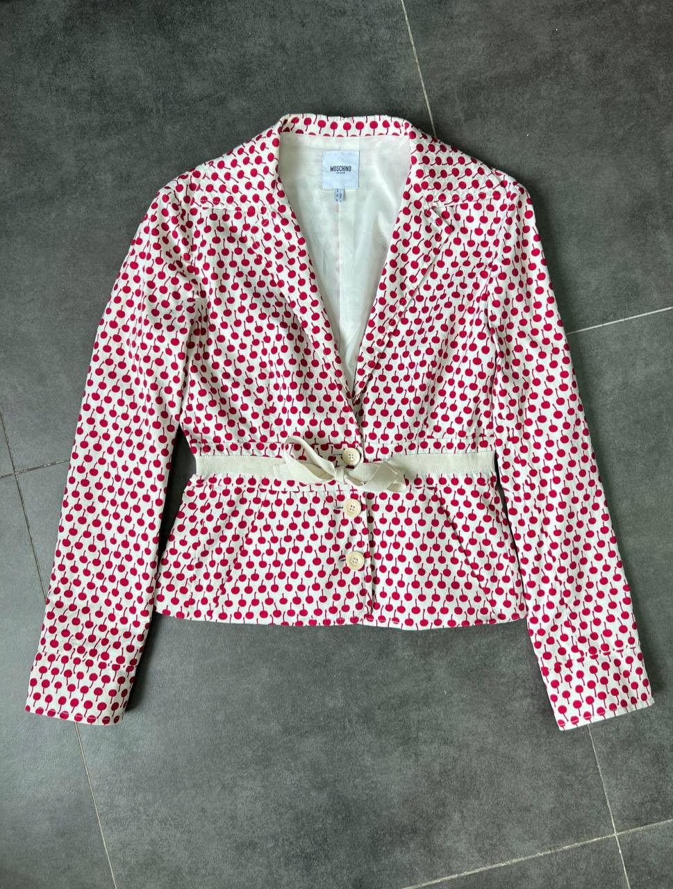 Moschino Moschino cherry Overprinted vintage blazer jacket Size XL / US 12-14 / IT 48-50 - 3 Thumbnail