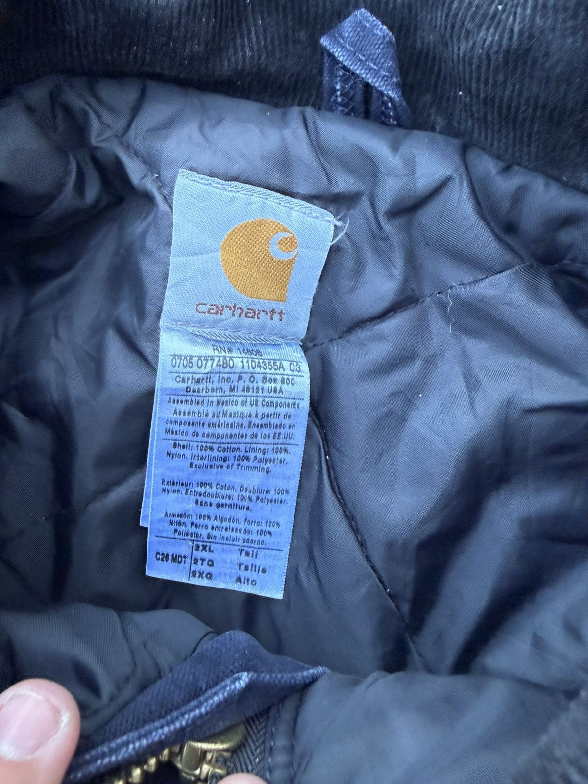 Carhartt Vintage 90-s CARHARTT DETROIT JACKET VERY THICK SIZE XXL Size US XXL / EU 58 / 5 - 4 Thumbnail