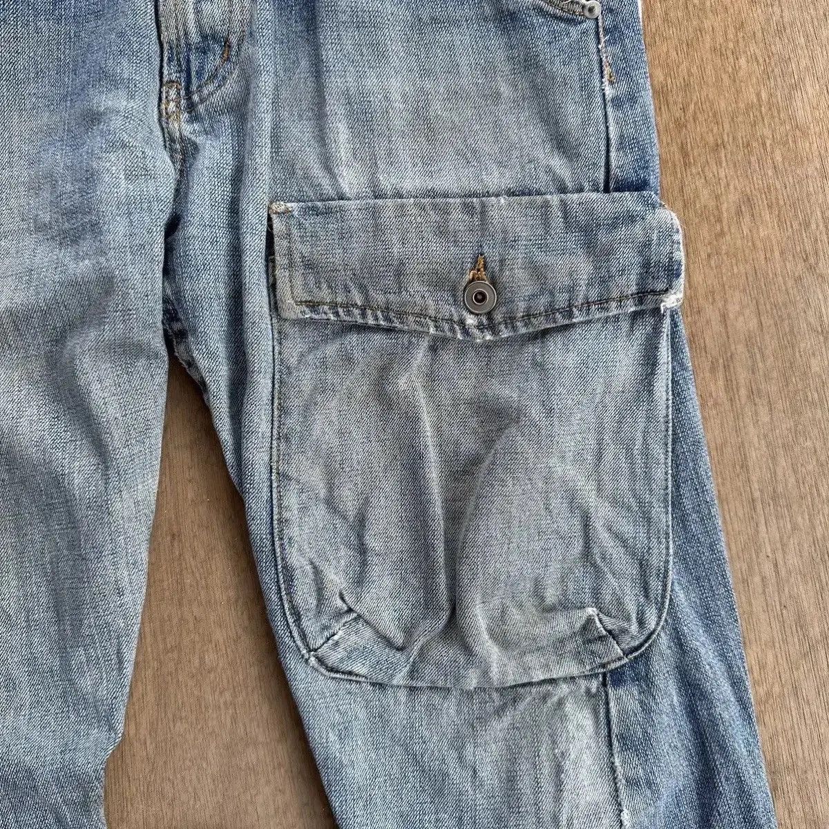 If Six Was Nine STEALS VINTAGE AFT JEAN REDLINE CURVE/BANANA LEG DENIM PANTS Size US 30 / EU 46 - 6 Thumbnail