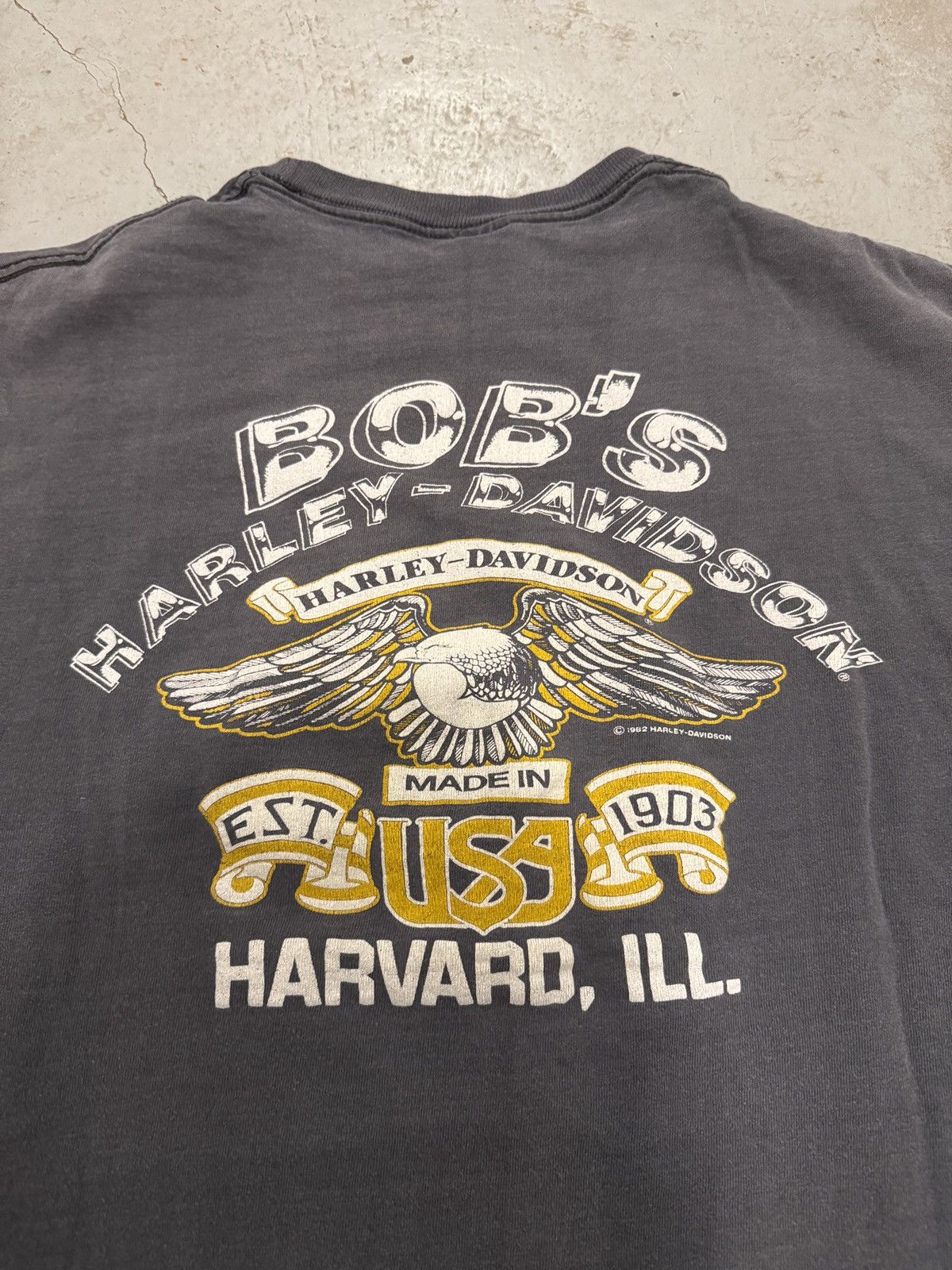 Vintage 1980s Harley Davidson “The Eagle has Landed” Holoubek tee Size US XL / EU 56 / 4 - 17 Thumbnail
