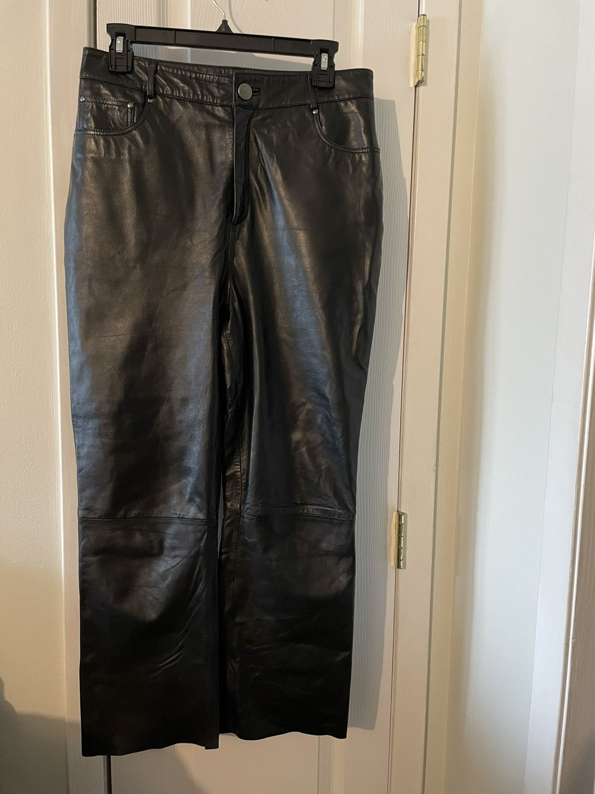 Designer Walter Baker Leather Pants SZ 6 Size 28" / US 6 / IT 42 - 1 Thumbnail