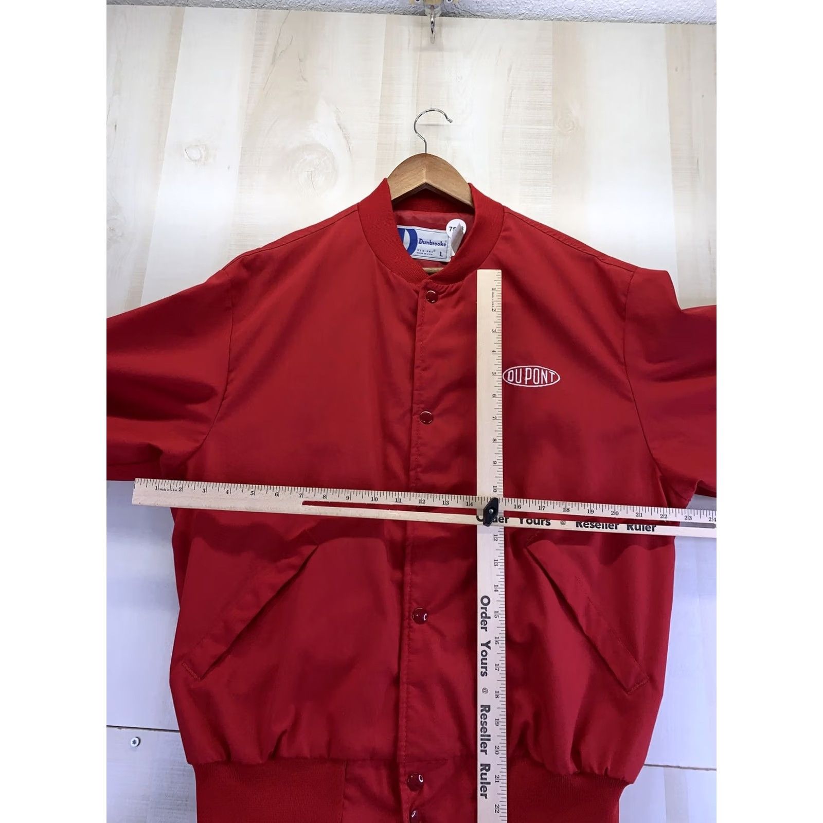 Dunbrooke VINTAGE Dupont Racing Dunbrooke USA Red Jacket Mens L 1970-80s Size US L / EU 52-54 / 3 - 4 Thumbnail