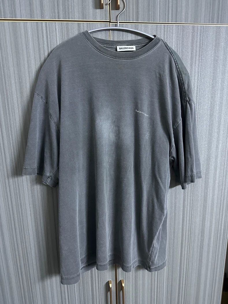Balenciaga Balenciaga Washed Gray Short Sleeve XS - dmc Size US XS / EU 42 / 0 - 1 Thumbnail