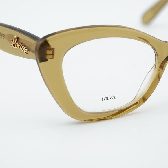 Loewe Loewe LW50067I 096 Eyeglasses Glossy Green 52mm Cat Eye Size ONE SIZE - 5 Thumbnail