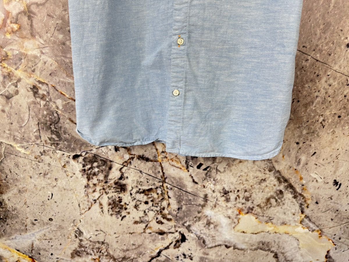 Hugo Boss Hugo Boss Light Blue Short Sleeve Button-Up Shirt Large Size US L / EU 52-54 / 3 - 4 Thumbnail
