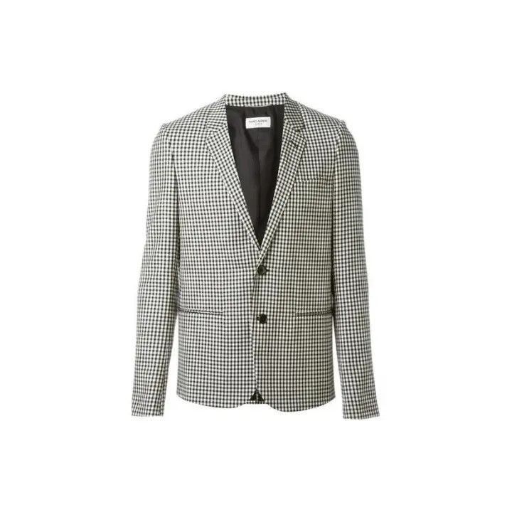 Other Saint Laurent Black and White Gingham Blazer-2507 Size US M / EU 48-50 / 2 - 8 Thumbnail