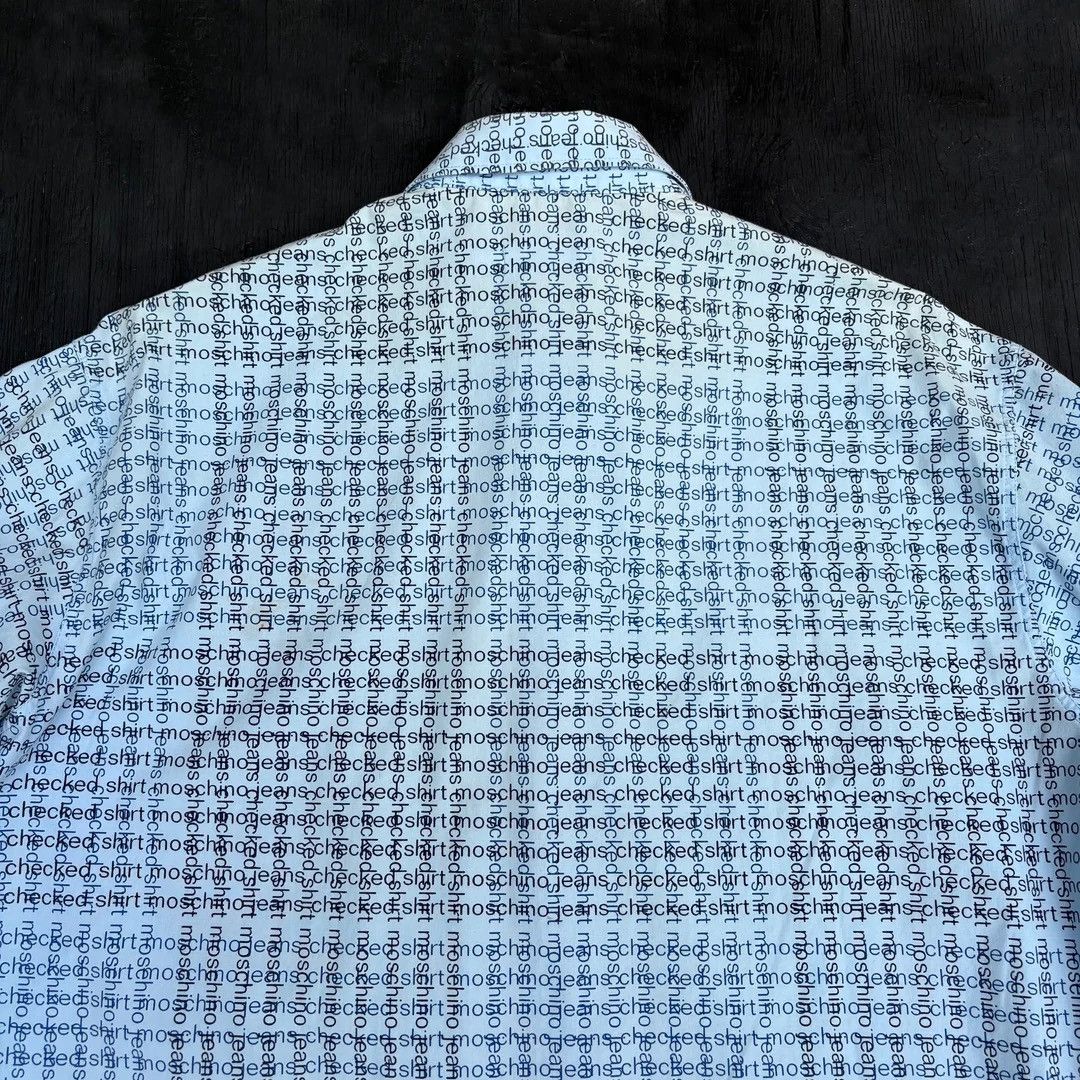 Moschino × Vintage Moschino 1990 90 Vintage Designer Italy Made Button Up Shirt Size US L / EU 52-54 / 3 - 3 Thumbnail
