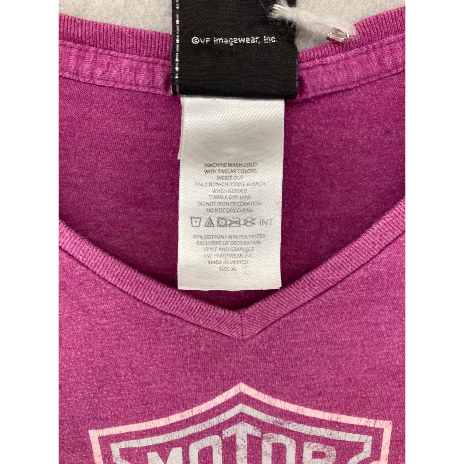 Harley Davidson Harley-Davidson Womens T-Shirt XL Pink Butterfly Motorcycle Casual Shirt Adults Summer Size XL / US 12-14 / IT 48-50 - 6 Thumbnail