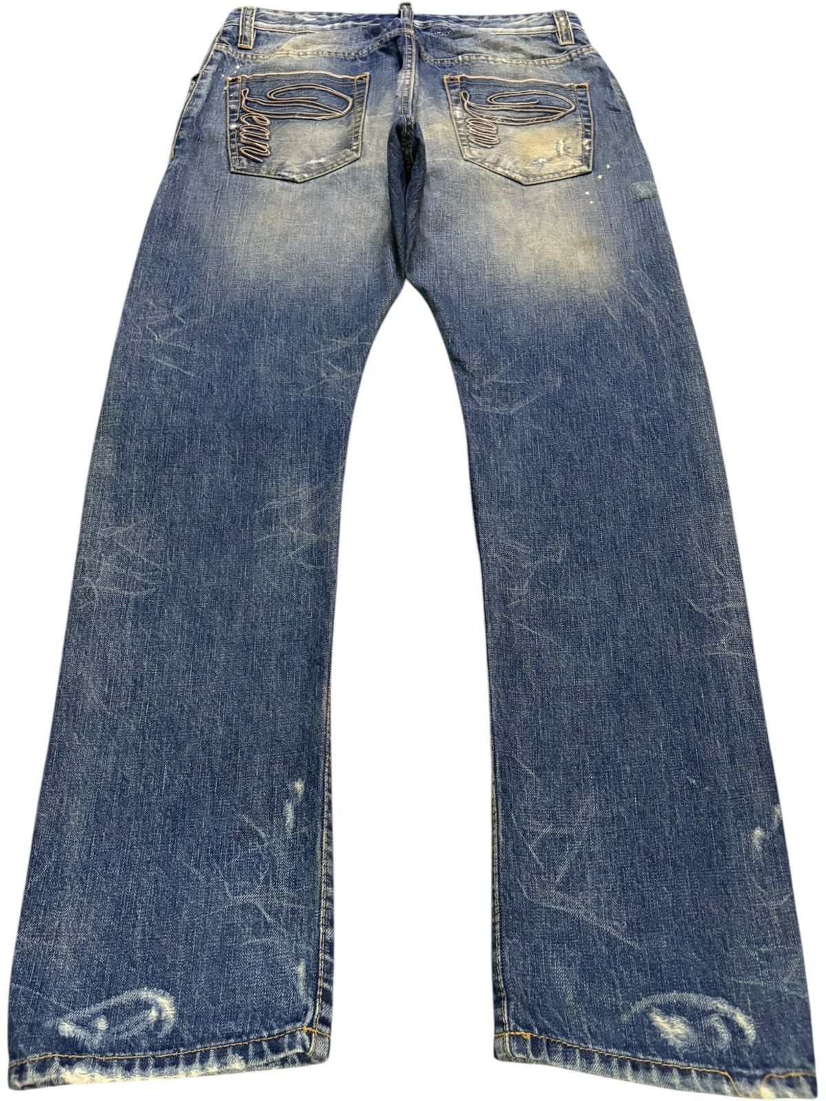 Dsquared2 Vintage Dsquared Mud Wash Distressed Jeans Size US 33 - 3 Thumbnail