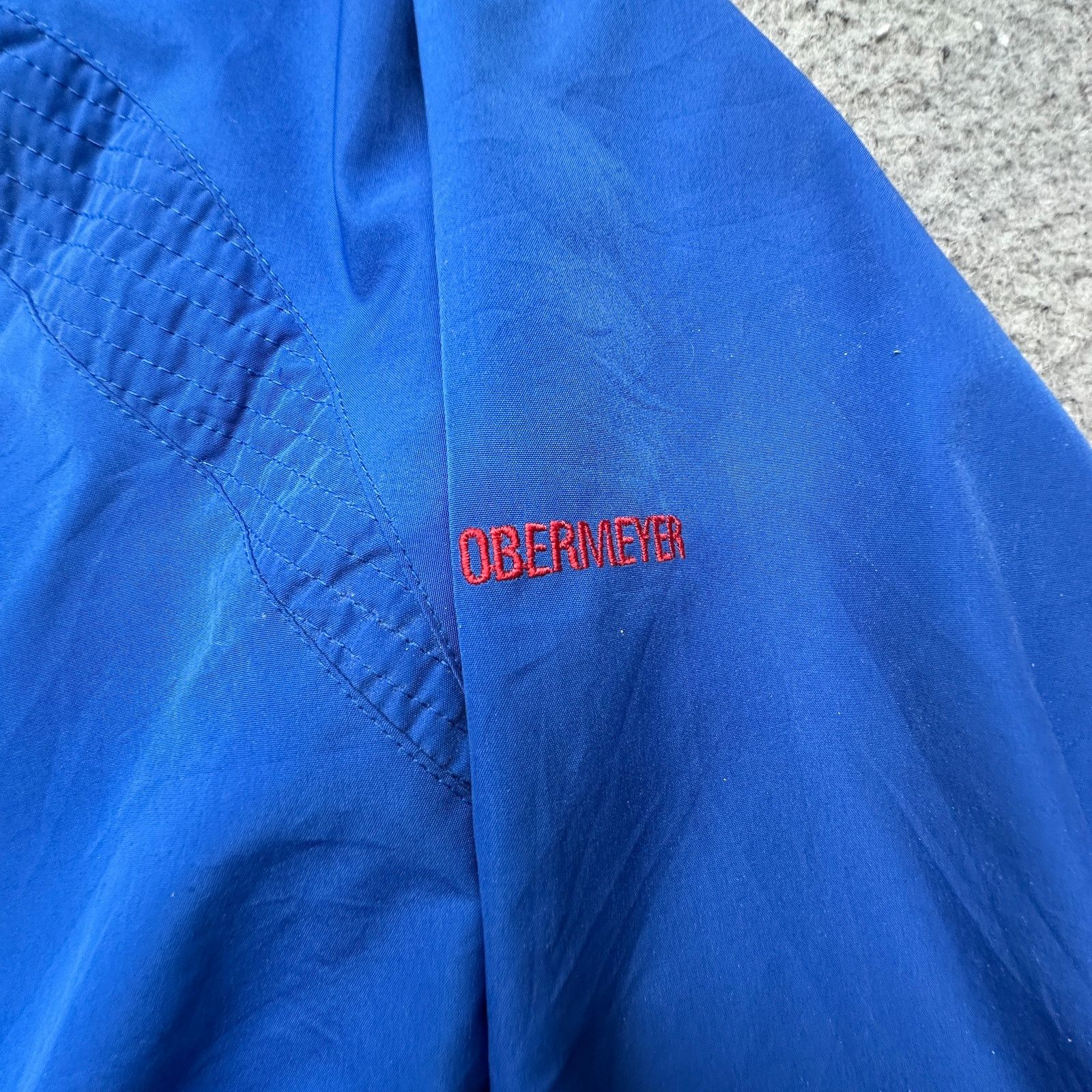 Obermeyer VTG Obermeyer 1/2 Zip Anorak Windbreaker Jacket Men XL Blue Size US XL / EU 56 / 4 - 16 Thumbnail