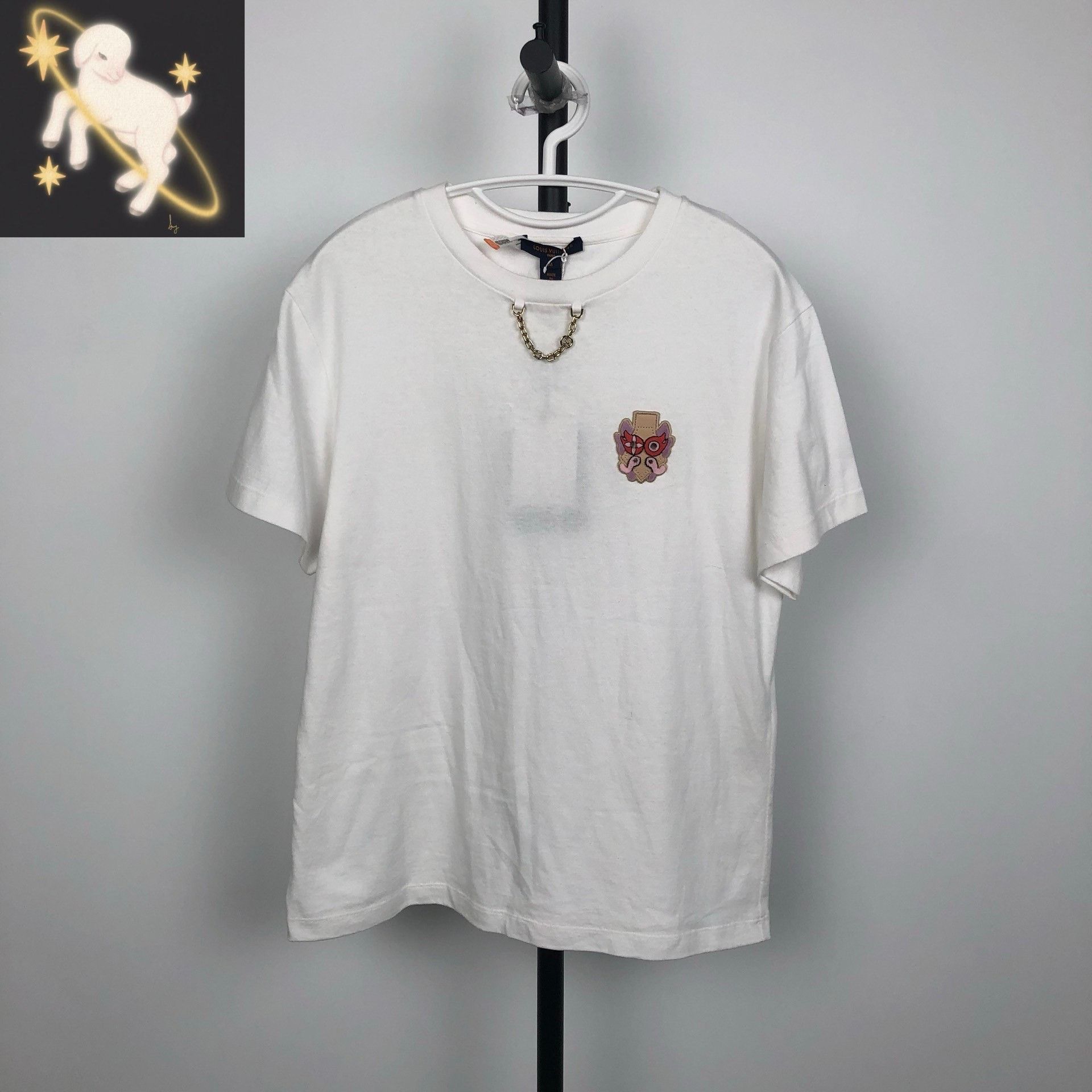 Louis Vuitton Louis Vuitton White T-Shirt M Women Size M / US 6-8 / IT 42-44 - 1 Thumbnail