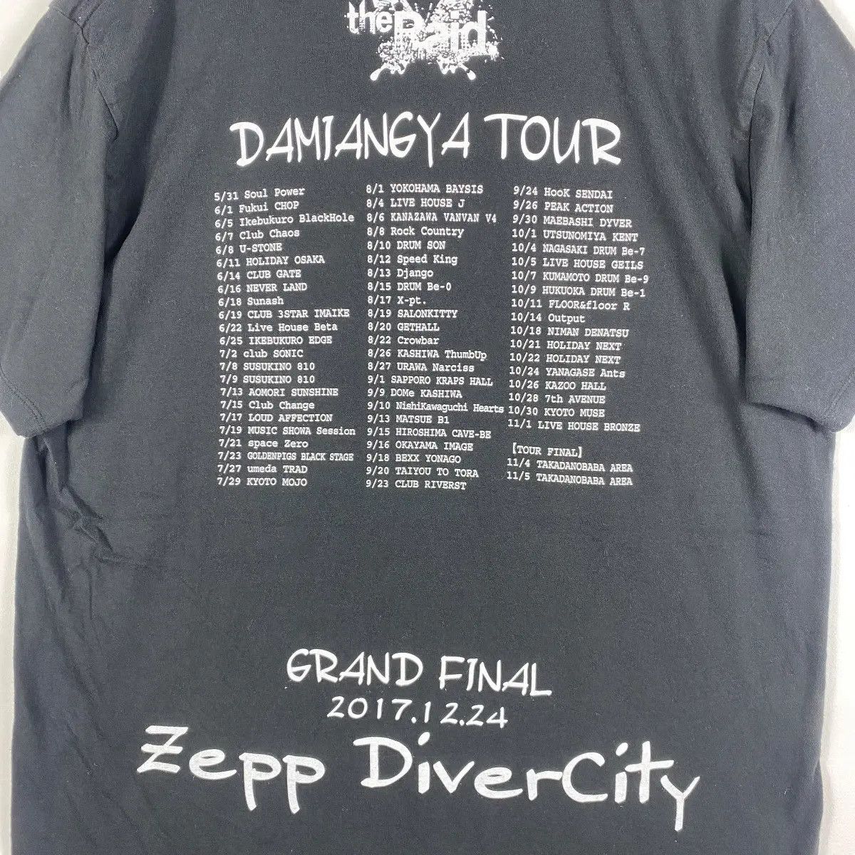 Band Tees THE RAID Damiangya Tour Japanese Band Tee Shirt Medium Size Size US M / EU 48-50 / 2 - 5 Thumbnail