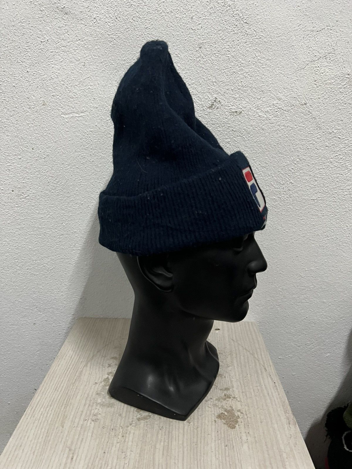 Fila Vintage Fila Big Logo Beanie Hat Size ONE SIZE - 4 Thumbnail
