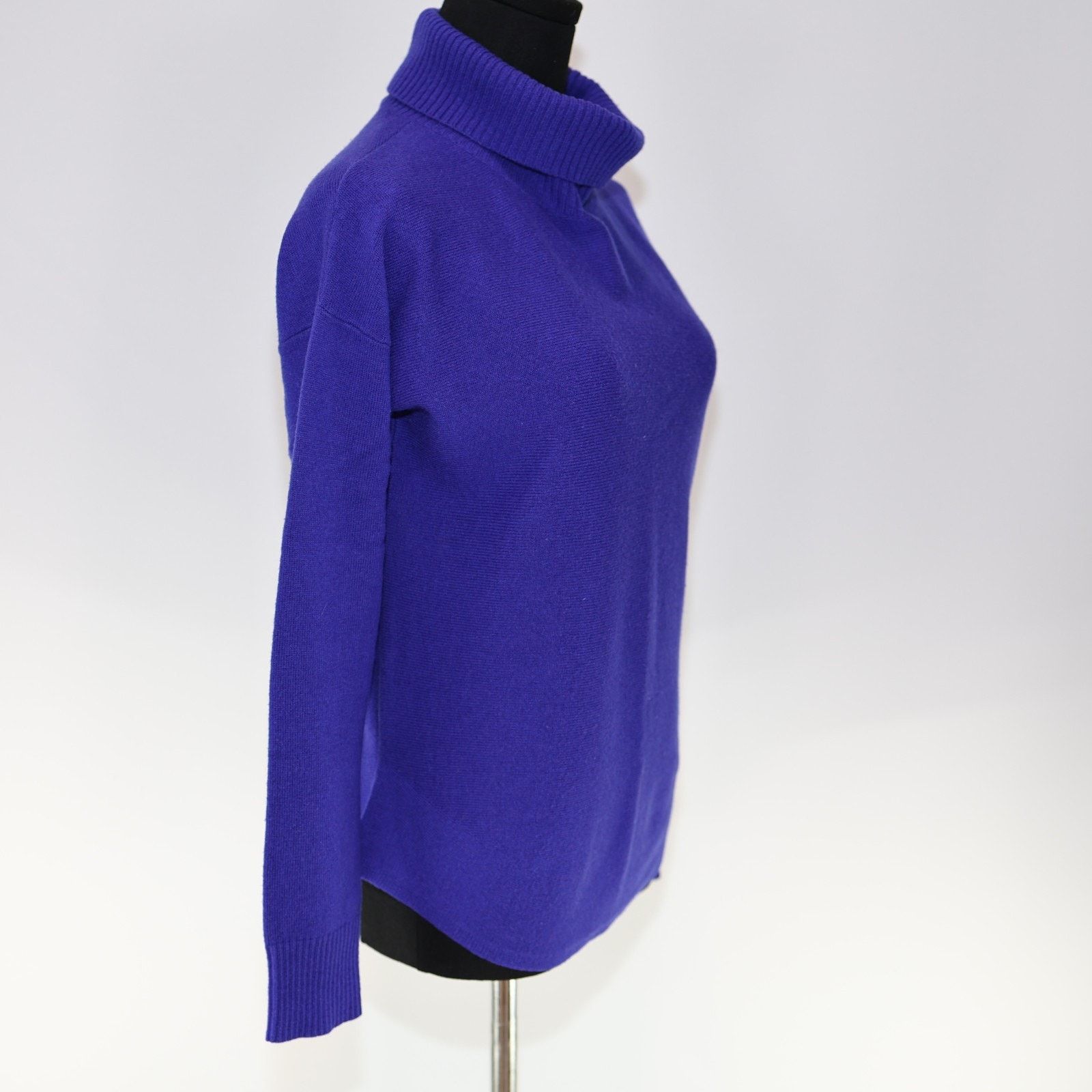 Eileen Fisher EILEEN FISHER Purple Wool Cowl Turtle Neck Sweater Size ~ S Size S / US 4 / IT 40 - 3 Thumbnail