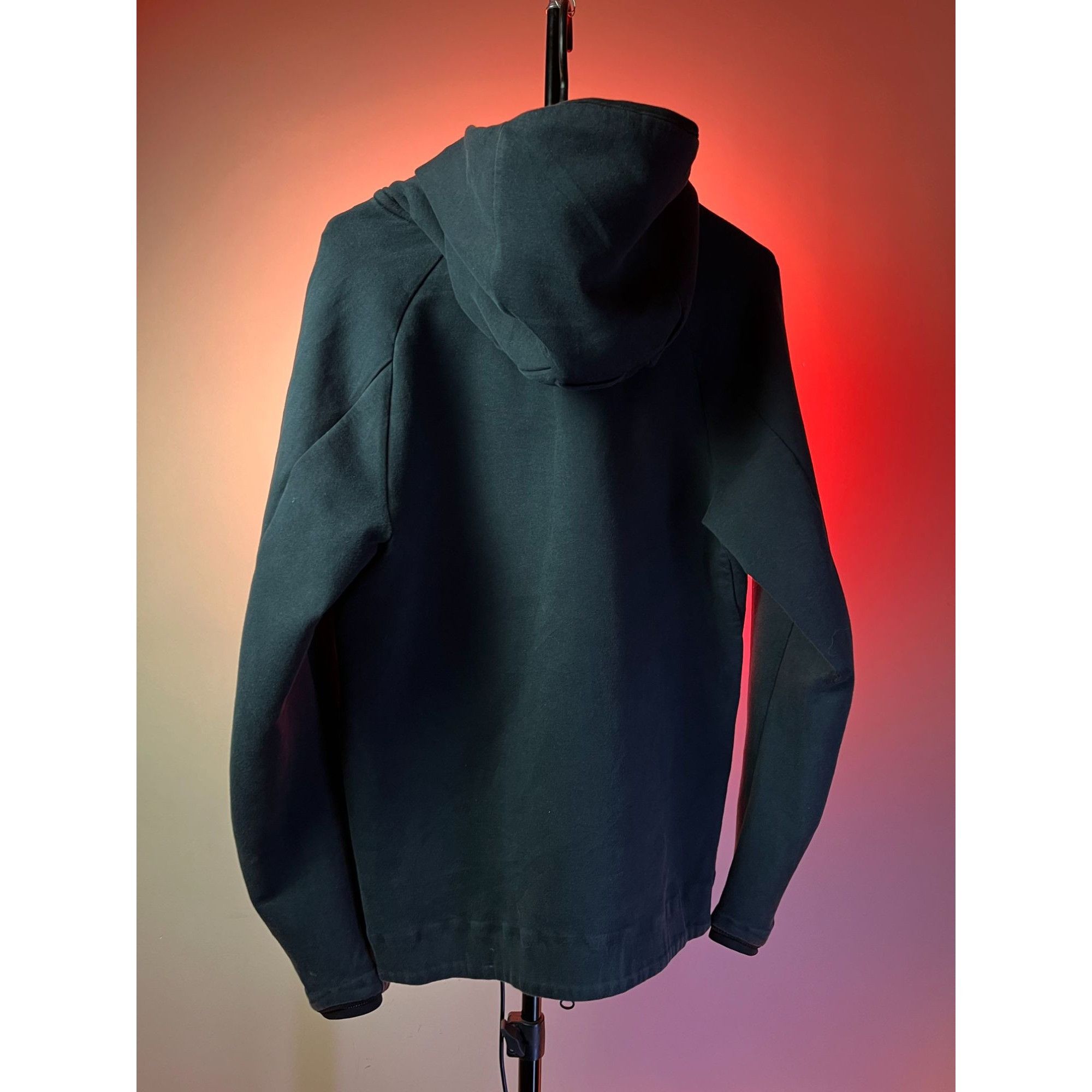 Nike × Vintage Nike Tech Fleece Black Hoodie Small Drill Ninja Style Rare Size US S / EU 44-46 / 1 - 4 Thumbnail