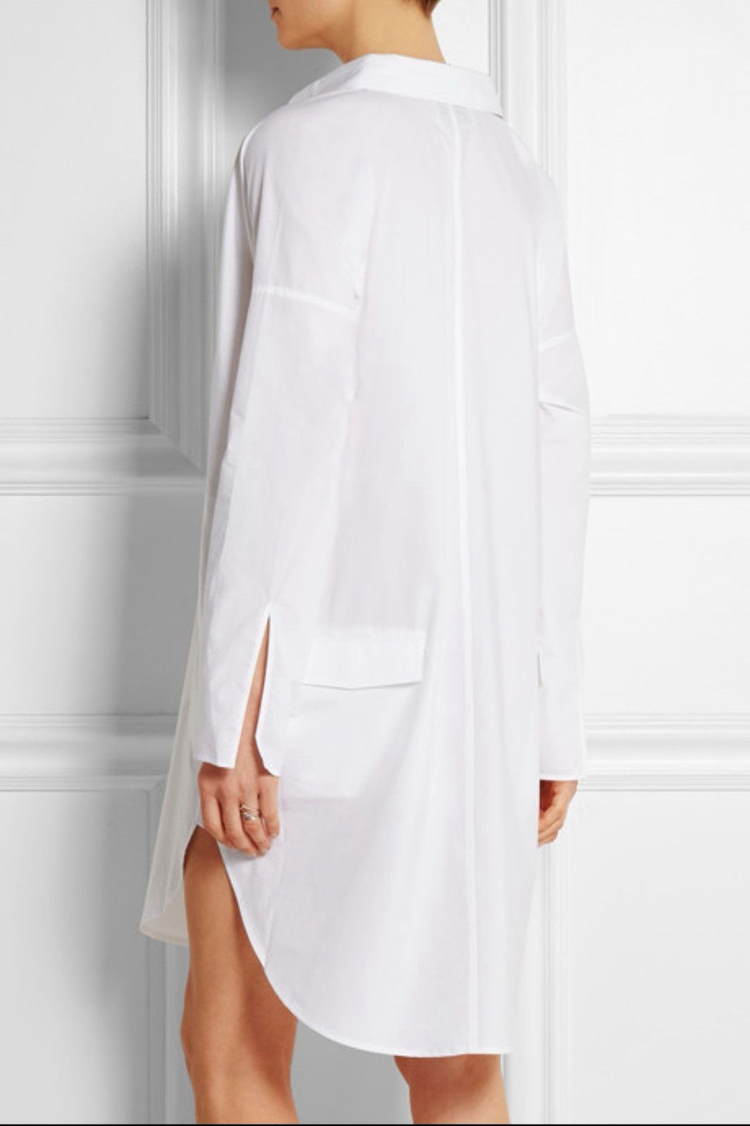 Acne Studios Acne Studios Lash Poplin Tech Oversize L/S Shirt Dress Size XS / US 0-2 / IT 36-38 - 2 Thumbnail