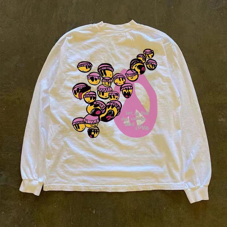 Vintage White washed retro cartoon print long-sleeved t-shirt Size US M / EU 48-50 / 2 - 2 Thumbnail