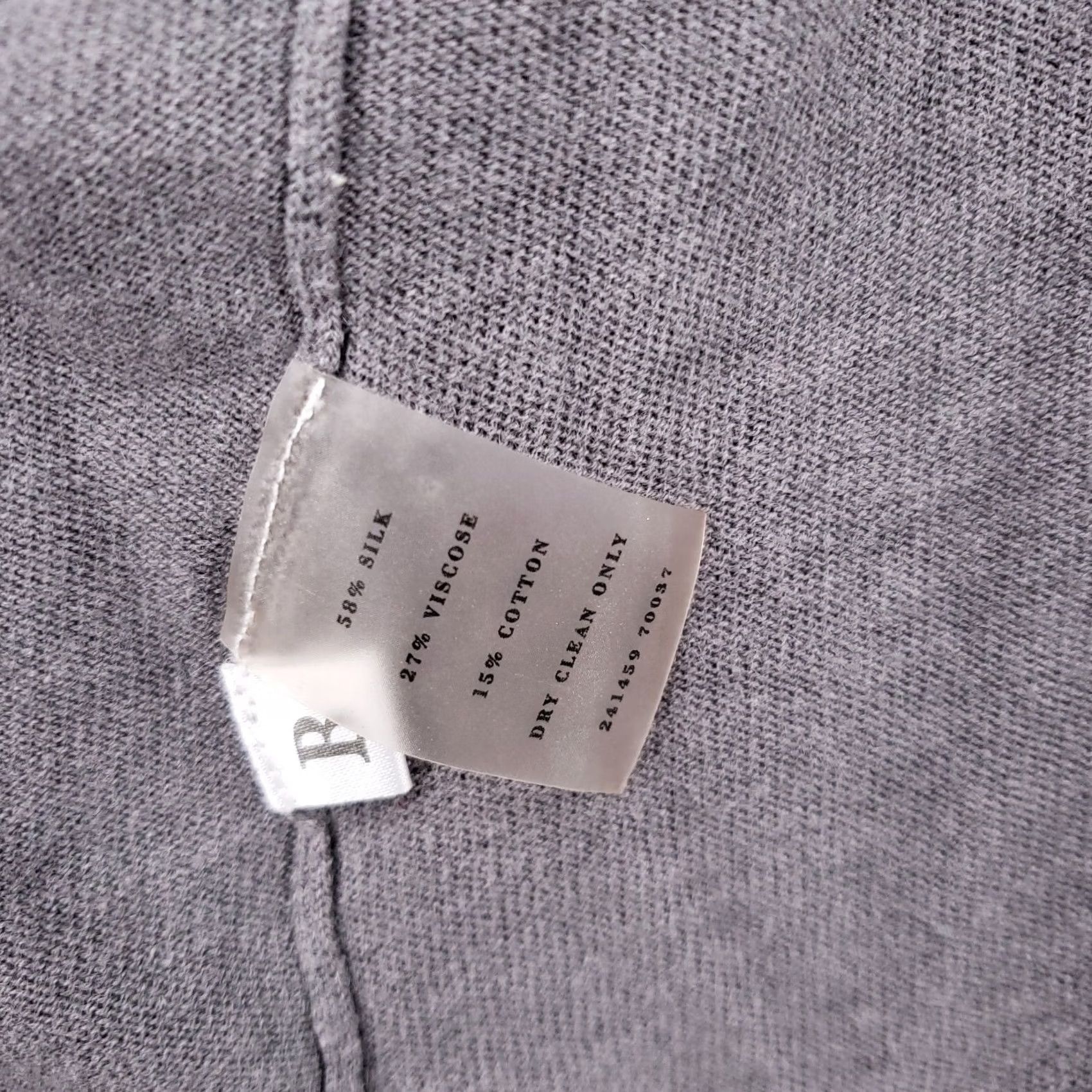 Loft LOFT Ann Taylor Cardigan Sweater Gray XSP Long Sleeve Open Front Ruffle Petite Women's Knit Size XS / US 0-2 / IT 36-38 - 6 Thumbnail