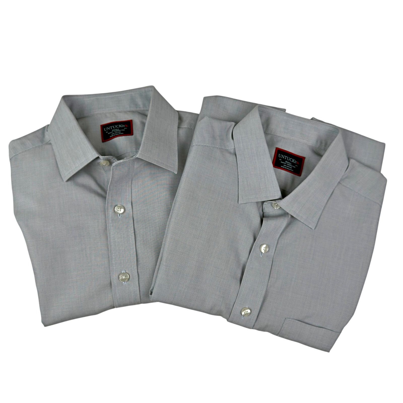 UNTUCKit UNTUCKit Lot 2 Button Down Slim Fit Wrinkle Free Shirts Size US S / EU 44-46 / 1 - 1 Thumbnail