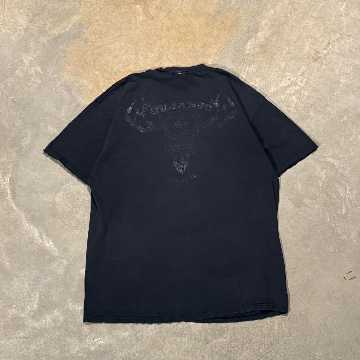 Harley Davidson 2000s Harley Davidson Thrashed Faded Skull Tee ERD Grunge Size US XL / EU 56 / 4 - 7 Thumbnail