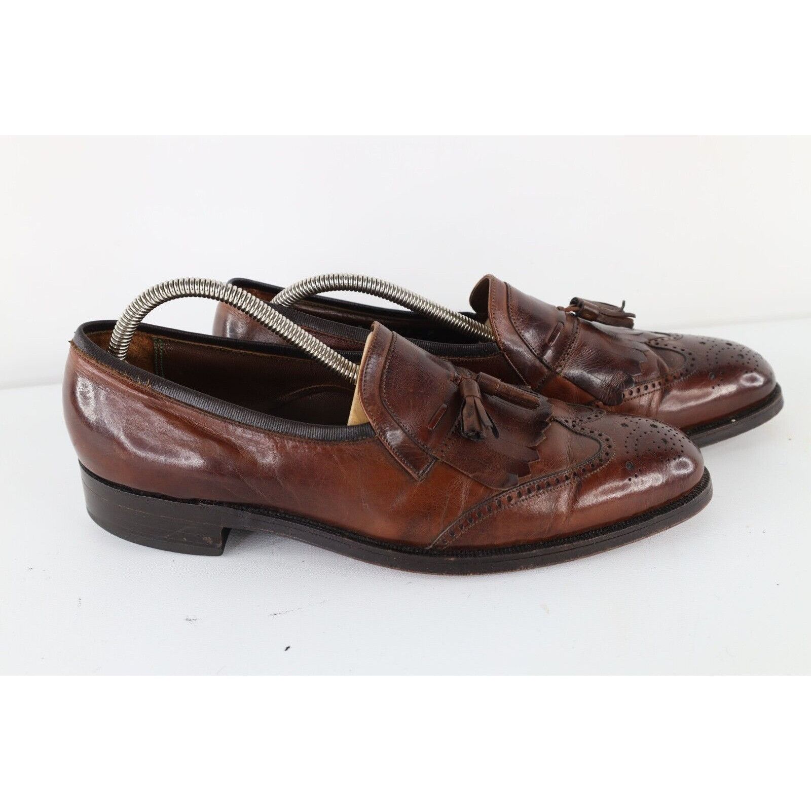 Vintage Vintage 70s Streetwear Leather Fringe Tassel Loafers Size US 11 / EU 44 - 4 Thumbnail