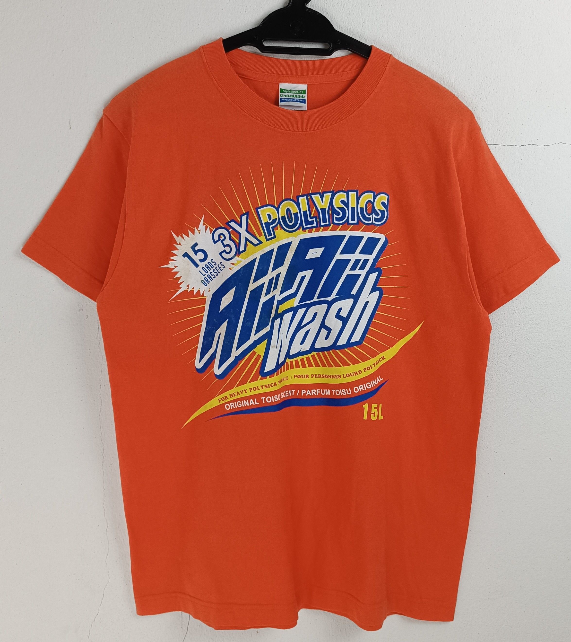 Band Tees VINTAGE POLYSICS DETERGENT WASH PARODY ELECTRO PUNK TEE Size US M / EU 48-50 / 2 - 3 Thumbnail
