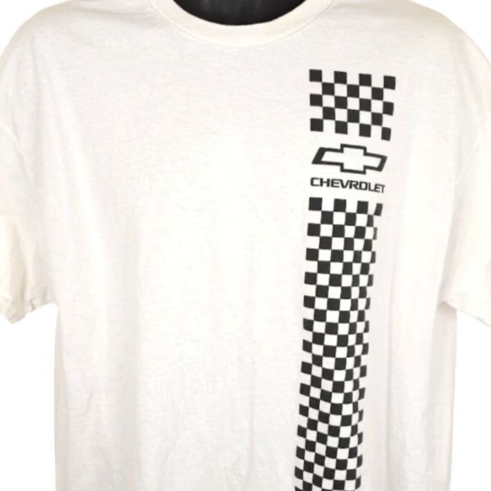 Vintage Chevrolet Racing T Shirt Mens Size XL White Team Chevy Size US XL / EU 56 / 4 - 2 Thumbnail