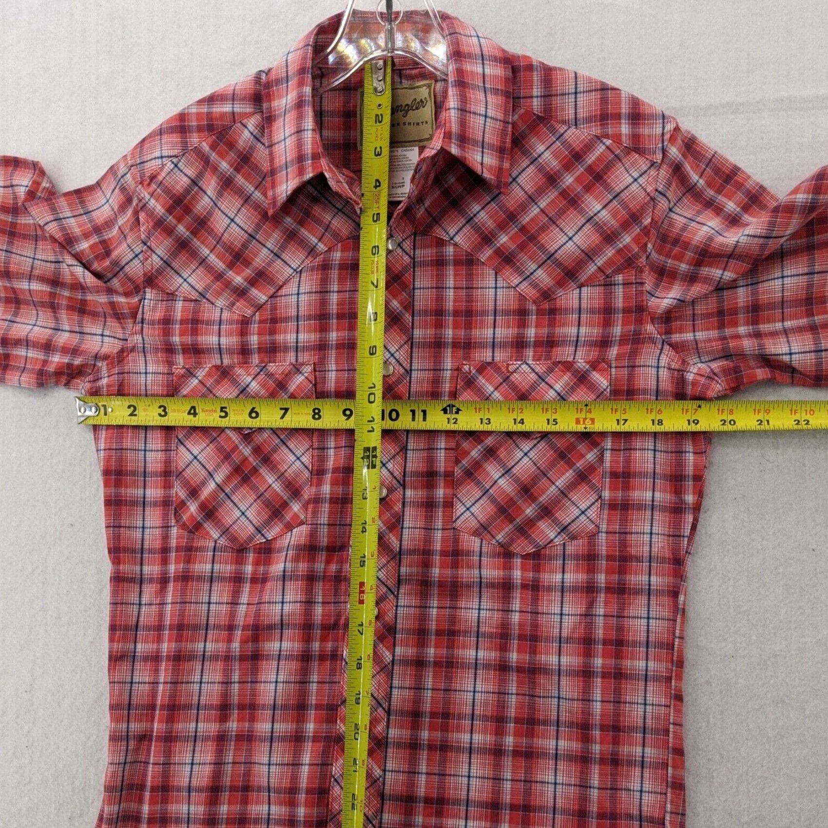 Wrangler VINTAGE Wrangler Men’s Short Sleeve Button-Up Shirt Cowboy Western Cotton Plaid S Red Size US S / EU 44-46 / 1 - 4 Thumbnail