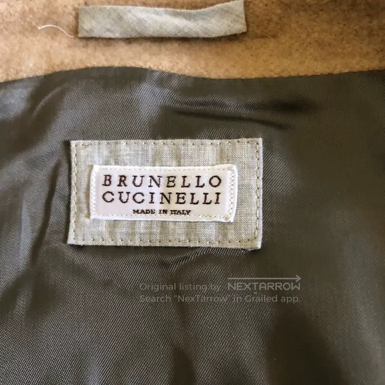Brunello Cucinelli Brunello Cucinelli Elephant Grey Suede and Cashmere Patchw Size L / US 10 / IT 46 - 7 Thumbnail