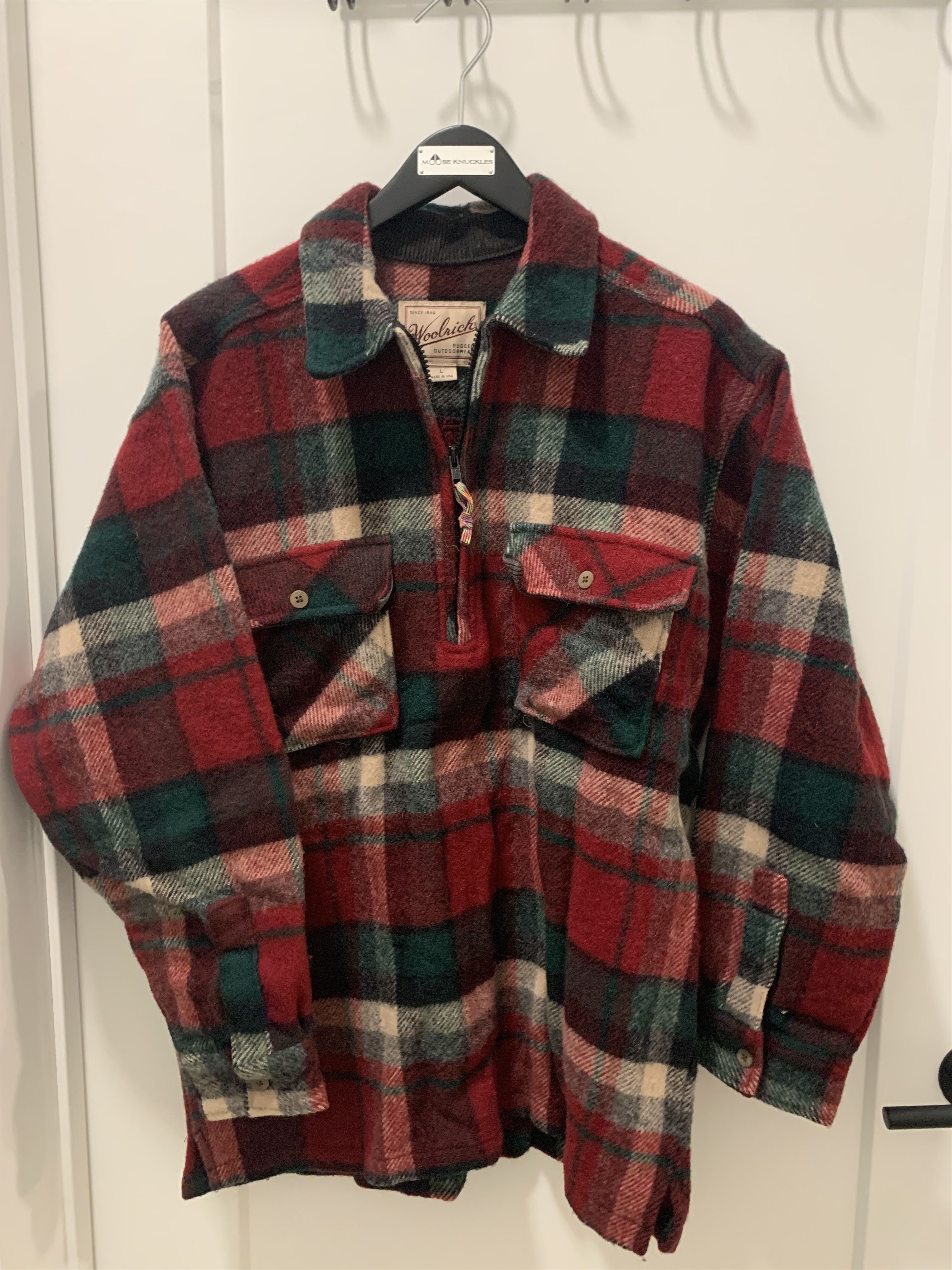 Woolrich Woolen Mills Woolrich Woolen Mills Quarter-Zips vintage rare Size US XL / EU 56 / 4 - 1 Thumbnail
