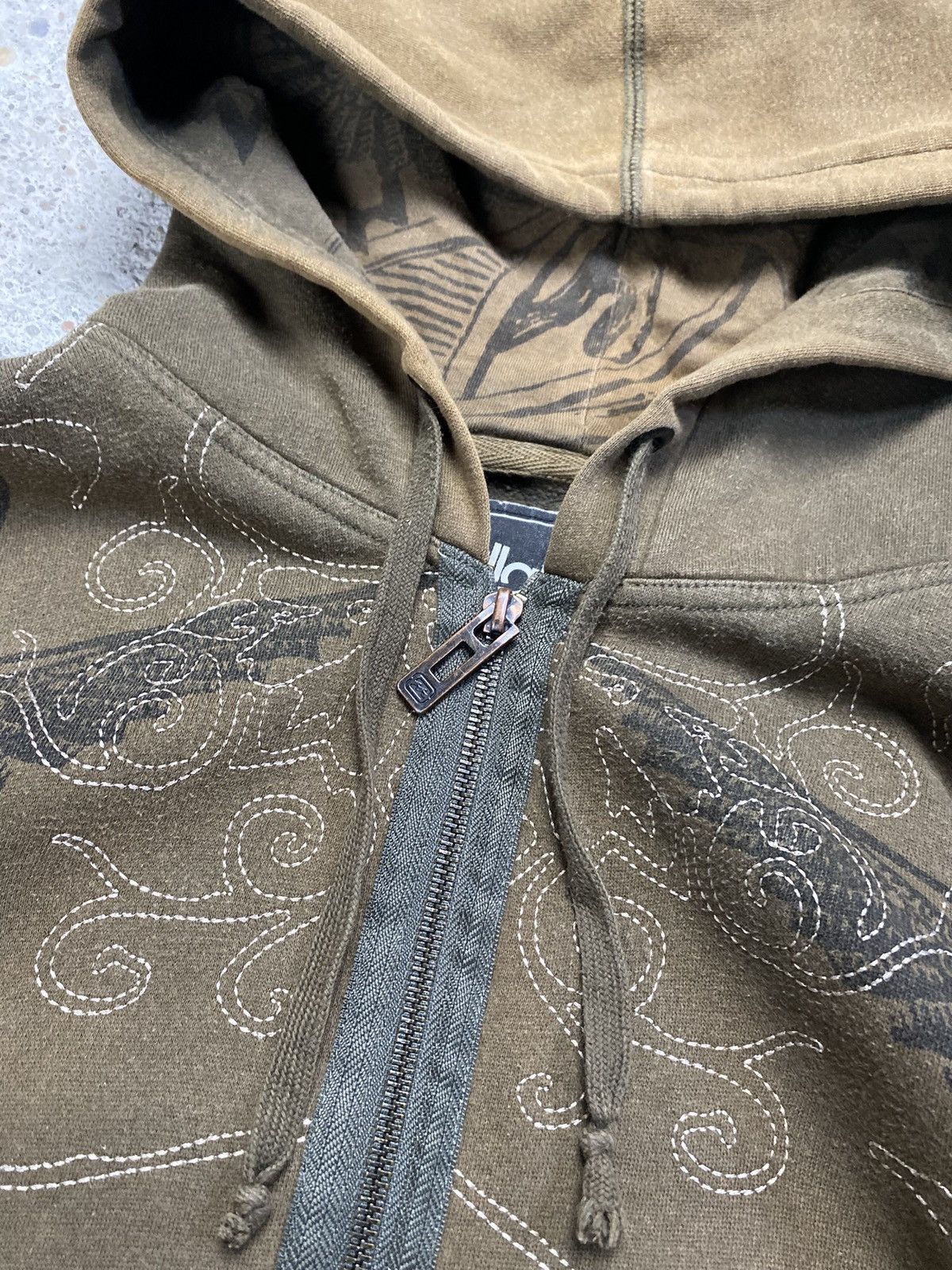 Billabong Billabong hoodie brown affliction surf skate vintage archive Size US L / EU 52-54 / 3 - 10 Thumbnail