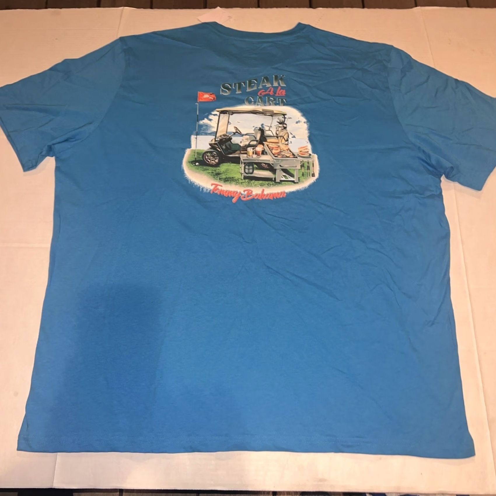 Tommy Bahama VINTAGE Tommy Bahama Tee Shirt 2XL Blue Boater Golfer Shirt Mens Regular Pockets Logo Beach Nautical Tropical Size US XXL / EU 58 / 5 - 7 Thumbnail