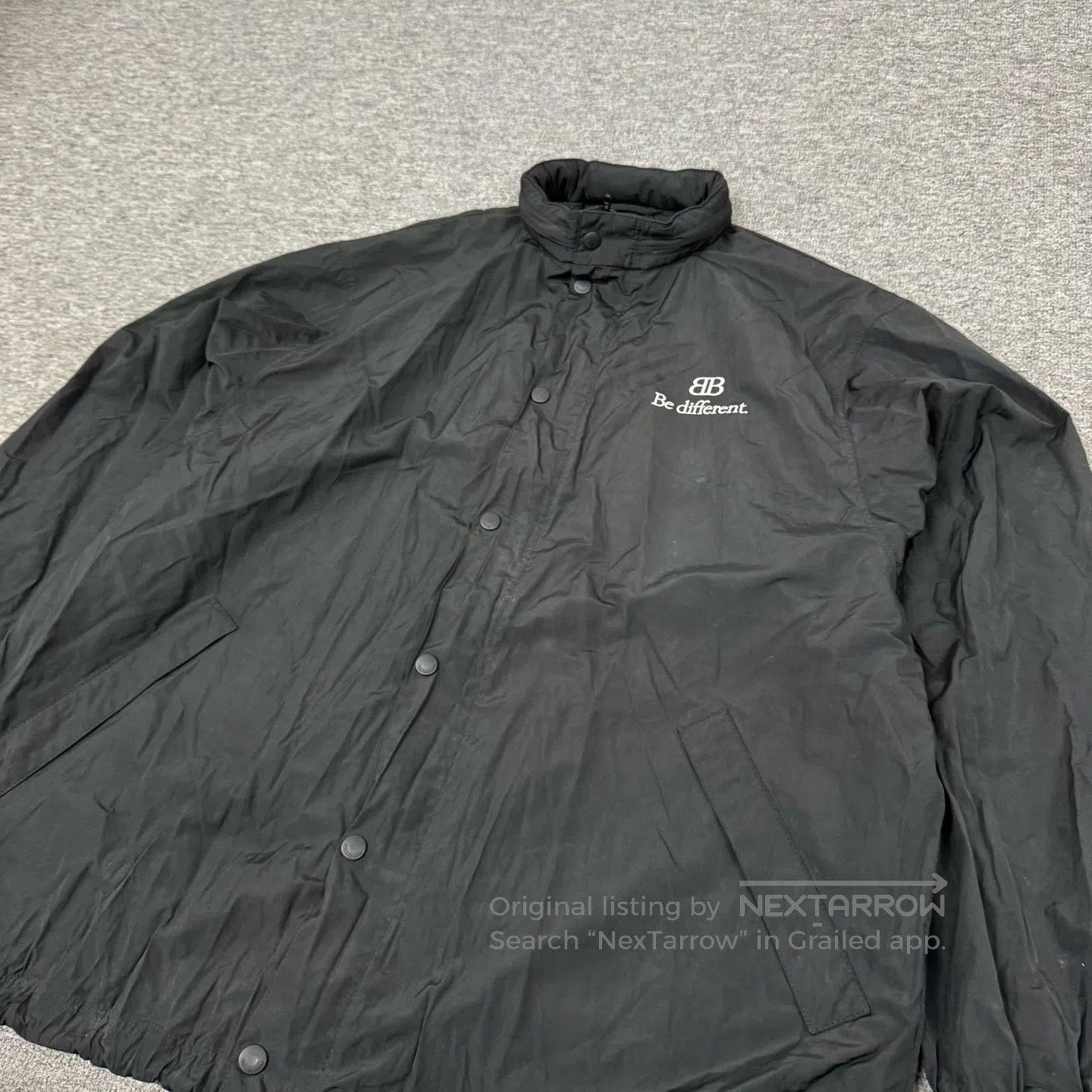 Balenciaga Balenciaga "The 'Be Different' slogan' Coach jacket"| Size US XS / EU 42 / 0 - 4 Thumbnail
