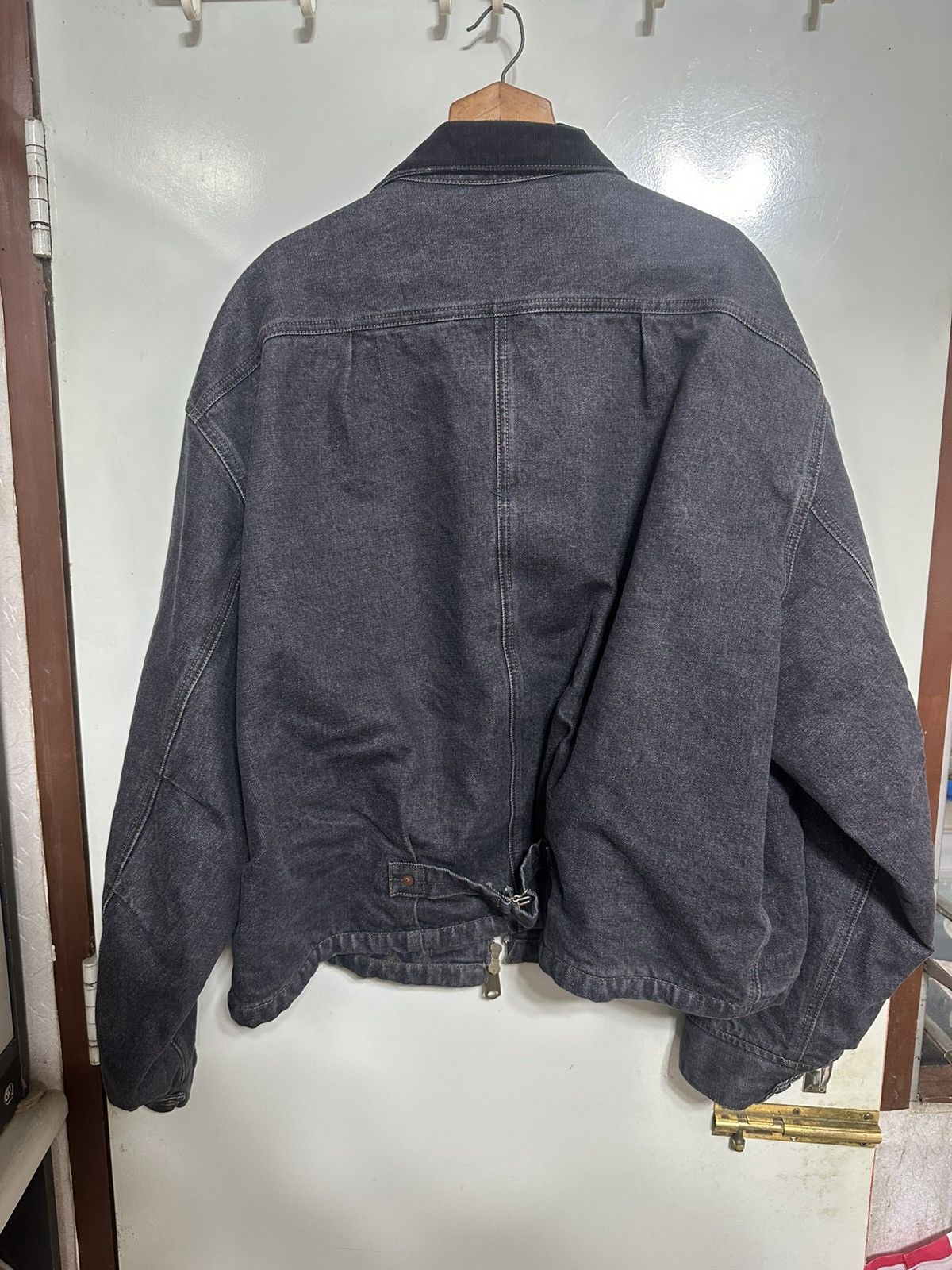 Kapital Buy Kapital Men's Black 14Oz Denim T-Back Drizzler Jacket Size US L / EU 52-54 / 3 - 2 Thumbnail