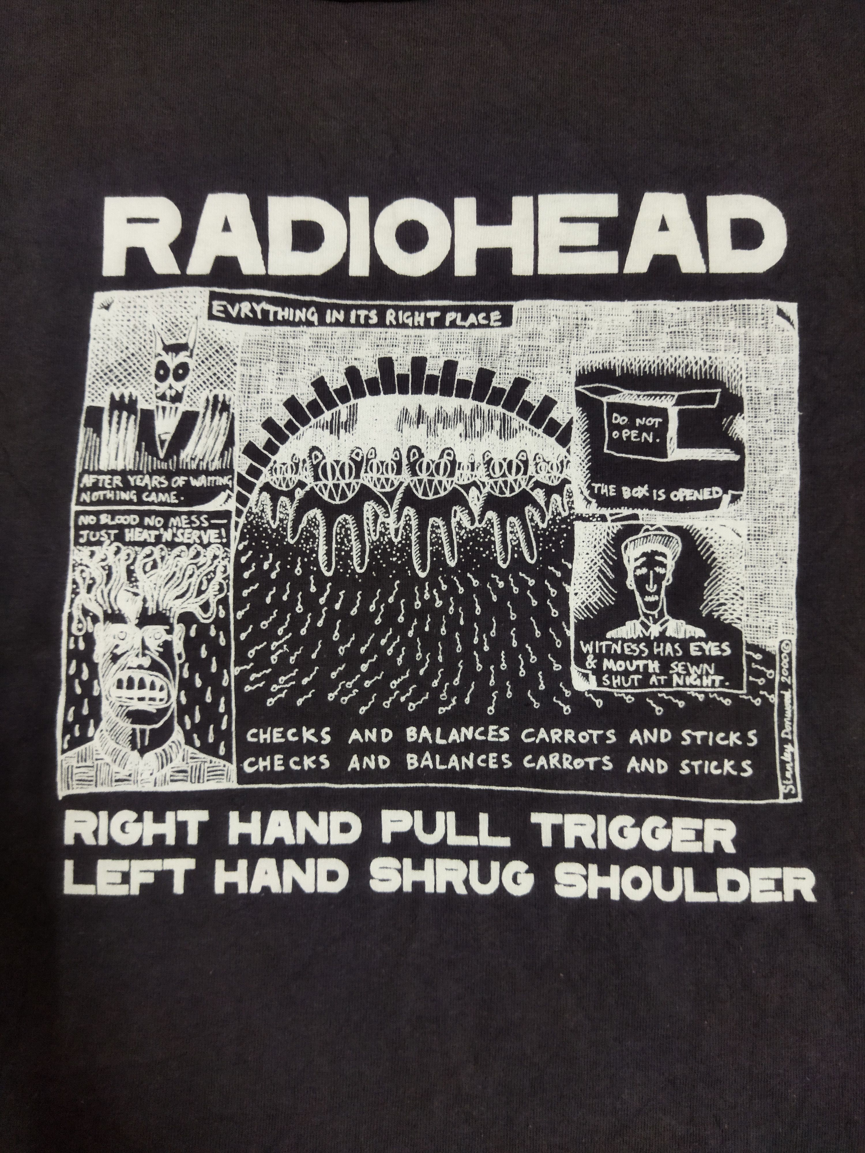 Band Tees 2001 Radiohead Kid A Tee Size US L / EU 52-54 / 3 - 3 Thumbnail