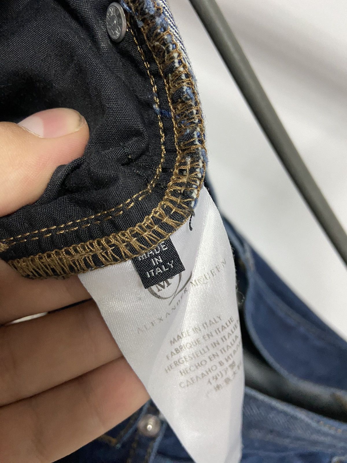 Alexander McQueen × Vintage Alexander McQueen Vintage jeans pants pocket Logo luxury Size US 32 / EU 48 - 7 Thumbnail